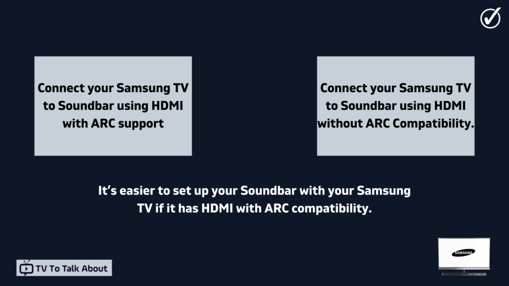 How to Connect Soundbar to Samsung TV using HDMI