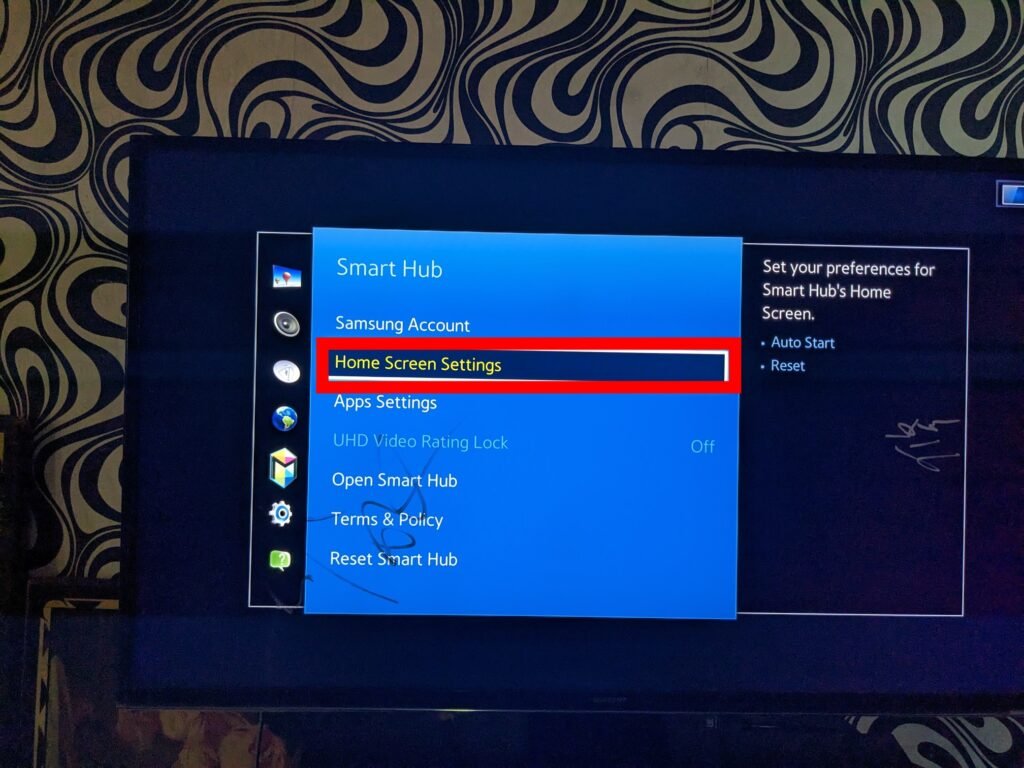 Samsung home screen settings