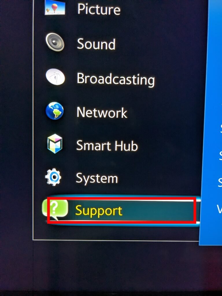 Samsung TV Support 