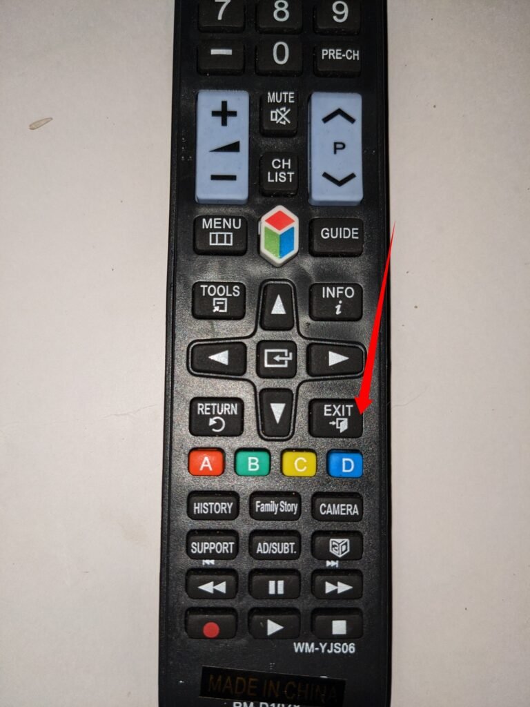 Button on Samsung smart TV remote 